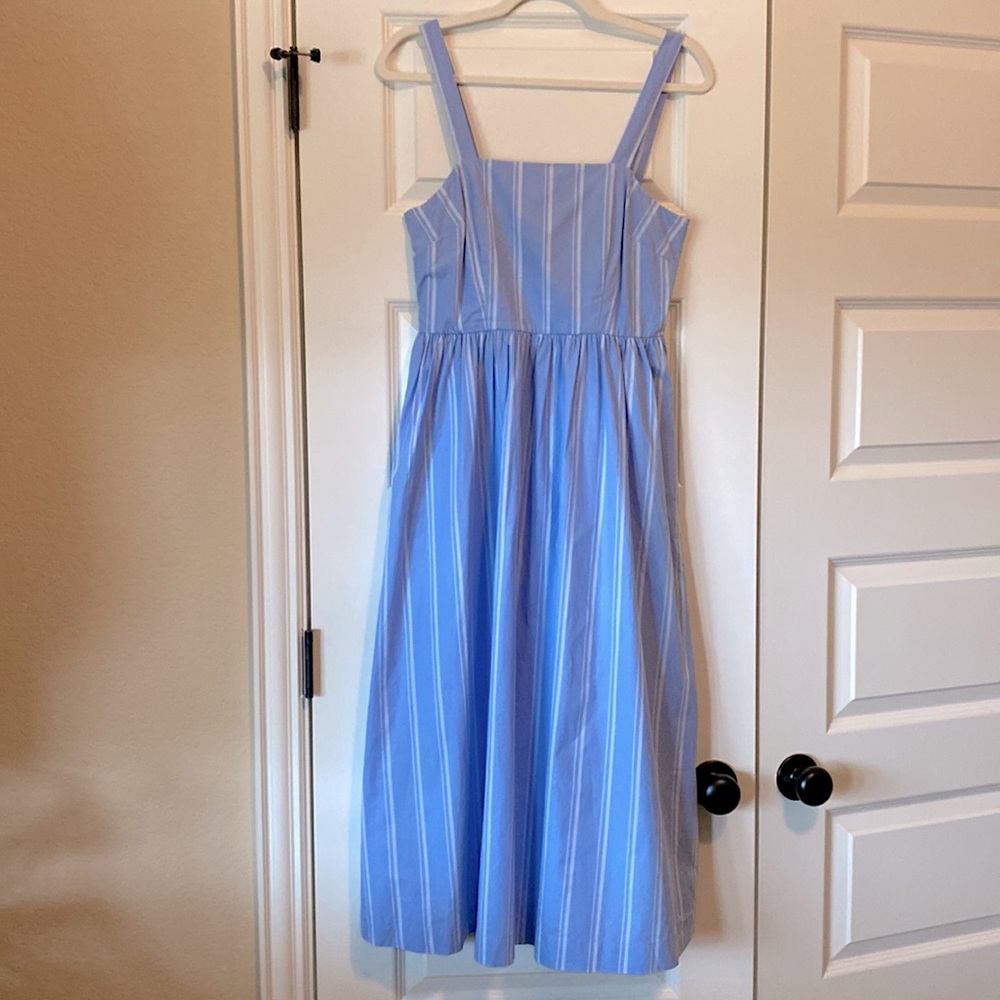 Womens striped midi sundress